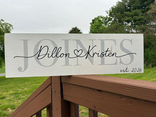Wedding Name Signs